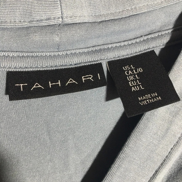 Womens Tahari Blouse Work Office Career Wear Business Casual Neutral Basic - Picture 2 of 5